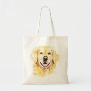 Golden Retriever Hund Tier Wasserfarbe Tragetasche