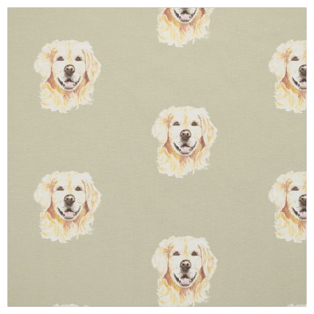 Golden Retriever Hund Tierwerbung Stoff (Muster)
