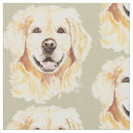 Golden Retriever Hund Tierwerbung Stoff