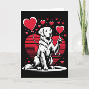 Golden Retriever Hund Valentinstag Hundebesitzer V Karte