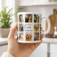 Golden Retriever Hund Vater Papa Fotocollage