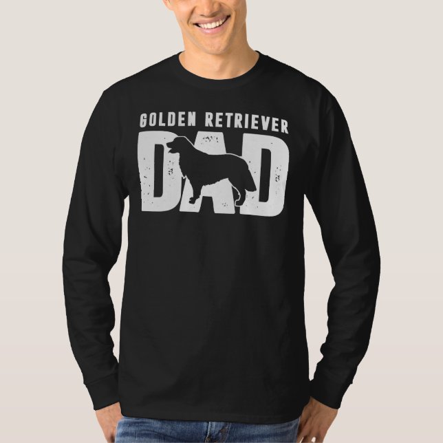 Golden Retriever Hund Vater T-Shirt (Vorderseite)