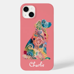 Golden Retriever Hunde Abstrakte Blume Case-Mate iPhone 14 Plus Hülle