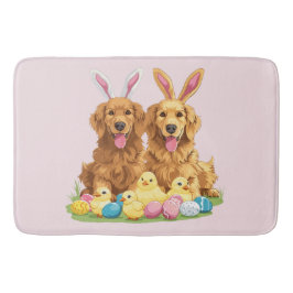 Golden Retriever Hunde Bunny Ears Badematte