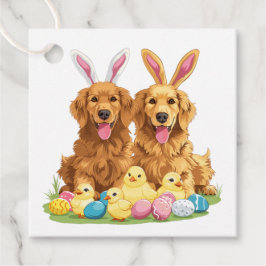 Golden Retriever Hunde Bunny Ears Geschenkanhänger