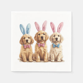 Golden Retriever Hunde Bunny Ears Serviette