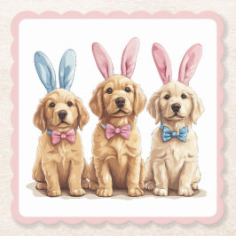 Golden Retriever Hunde Bunny Ears Untersetzer