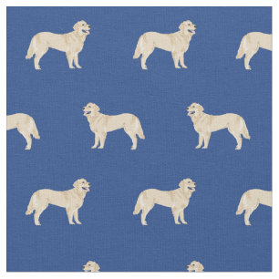 Golden Retriever Hunde königsblau Stoff