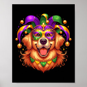 Golden Retriever Hunde Kostüm Outfit Women Men Mar Poster