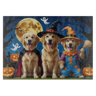 Golden Retriever Hunde Pumpkin Halloween Funny Schneidebrett