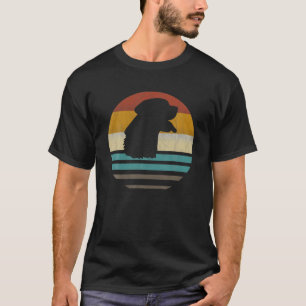 Golden Retriever Hunde Rasse Retro Vintag 70er Sil T-Shirt