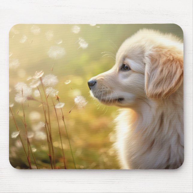 Golden Retriever Hunde Stille Tiere Mousepad (Vorne)