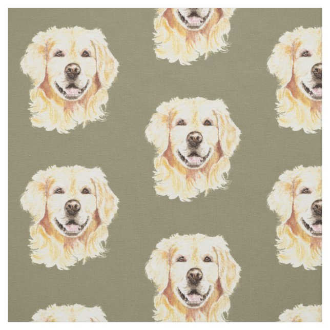 Golden Retriever Hunde Tierwerbung Stoff (Muster)