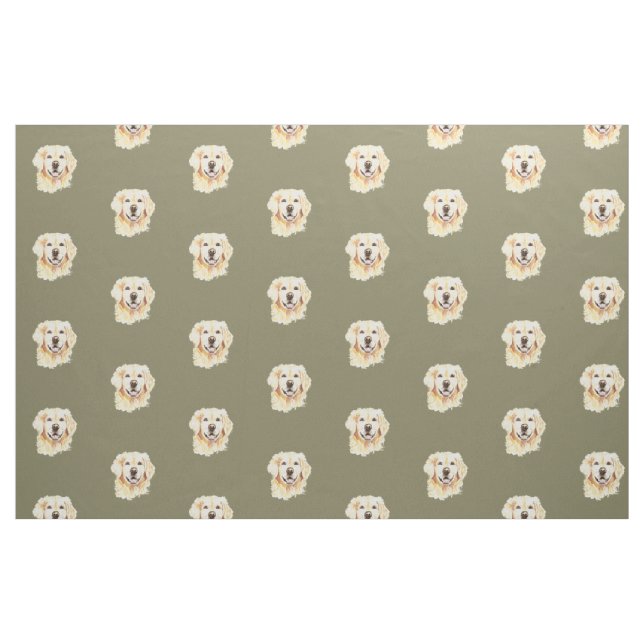 Golden Retriever Hunde Tierwerbung Stoff (Fat Quarter (45,7 x 55,9 cm))