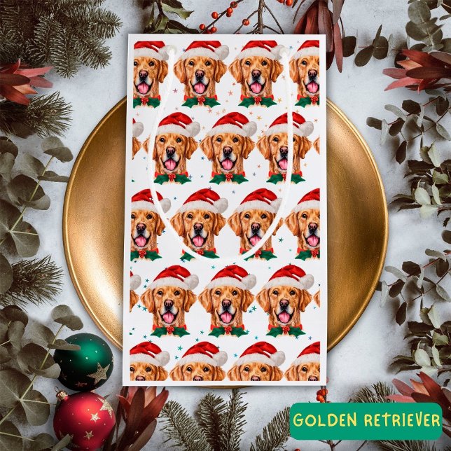 Golden Retriever Hunde Zucht Weihnachten Kleine Geschenktüte (Von Creator hochgeladen)