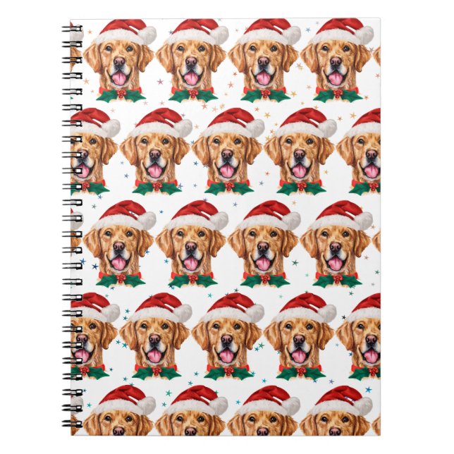 Golden Retriever Hunde Zucht Weihnachten Notizblock (Vorderseite)