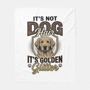 Golden Retriever Hundehaar Vintage Lustiges Shirt Fleecedecke