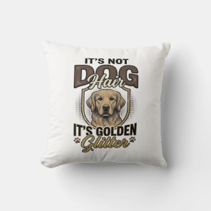 Golden Retriever Hundehaar Vintage Lustiges Shirt  Kissen
