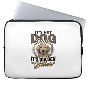 Golden Retriever Hundehaar Vintage Lustiges Shirt  Laptopschutzhülle