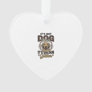Golden Retriever Hundehaar Vintage Lustiges Shirt Ornament