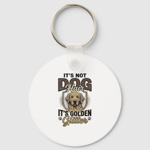 Golden Retriever Hundehaar Vintage Lustiges Shirt Schlüsselanhänger