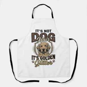 Golden Retriever Hundehaar Vintage Lustiges Shirt Schürze