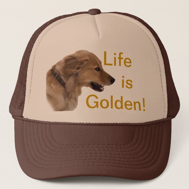 Golden retriever-Hundehut Truckerkappe (Vorderseite)