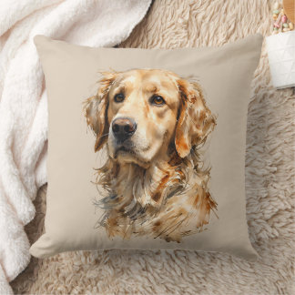 Golden Retriever Hundekunst-Kissen Kissen