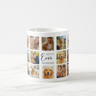 Golden Retriever Hundemutter Mama Fotocollage Kaffeetasse