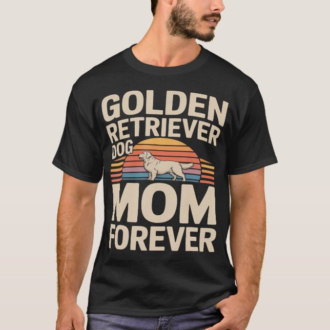 Golden Retriever Hundemutter T-Shirt (Vorderseite)