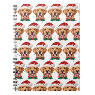 Golden Retriever Hunderasse Weihnachten Notizblock