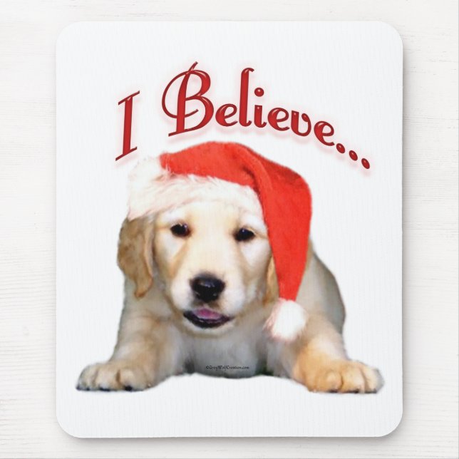 Golden Retriever Ich glaube Mousepad (Vorne)