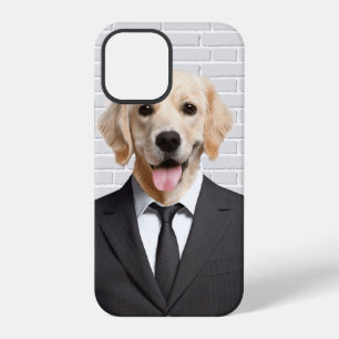 Golden Retriever im Geschäftsanzug iPhone 12 Pro Hülle