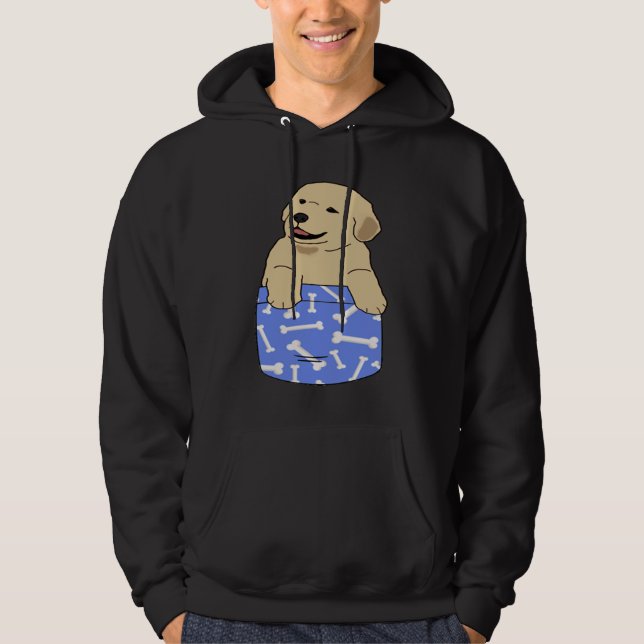 Golden Retriever in my Pocket Hoodie (Vorderseite)