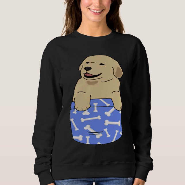 Golden Retriever in my Pocket Sweatshirt (Vorderseite)