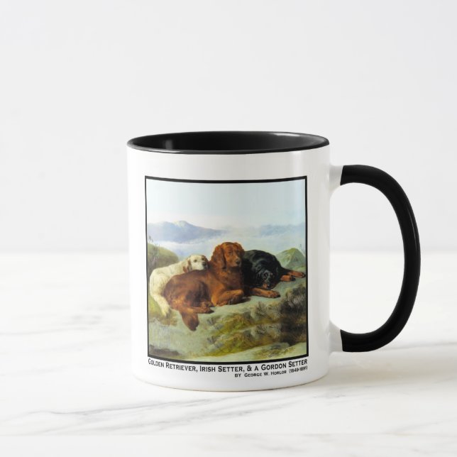 Golden Retriever, Irish Setter & Gordon Setter Tasse (Rechts)