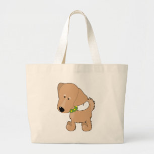 Golden retriever jumbo stoffbeutel