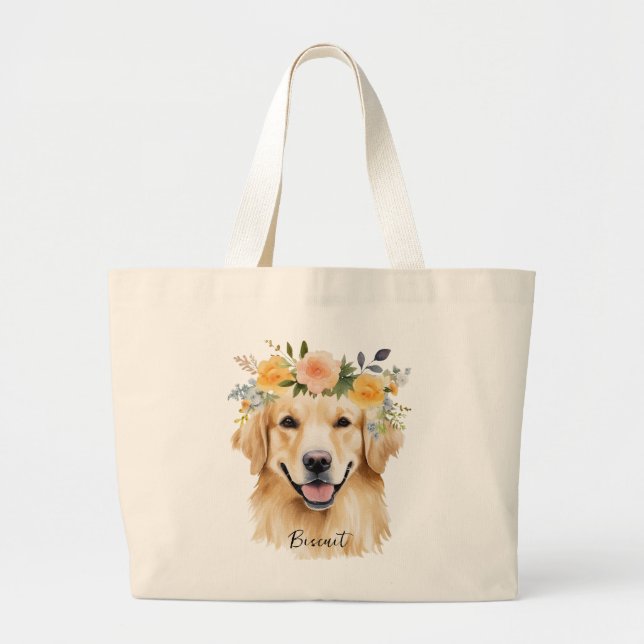 Golden Retriever Jumbo Tasche (Vorne)