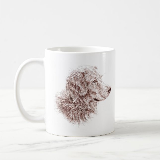 Golden Retriever Kaffeetasse (Links)