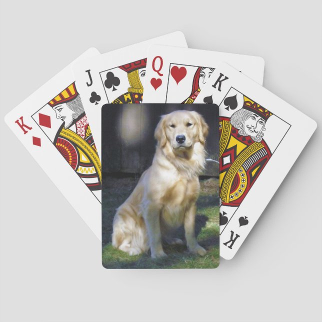 Golden retriever-Kartenstapeles Spielkarten (Rückseite)