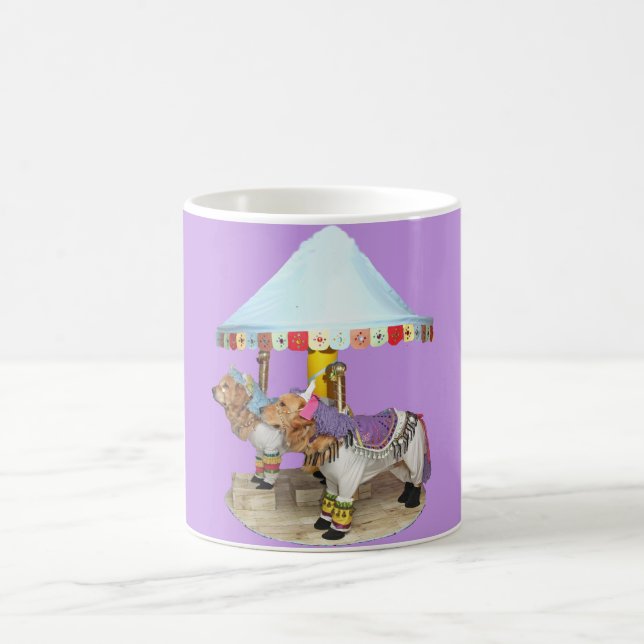 Golden retriever-Karussell Kaffeetasse (Mittel)