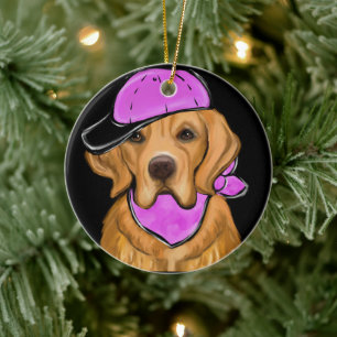 GOLDEN RETRIEVER KERAMIK ORNAMENT