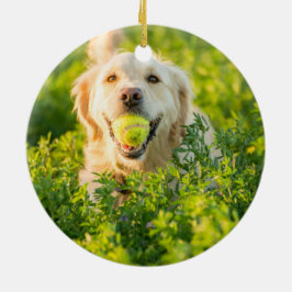 Golden Retriever Keramik Ornament