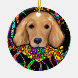 Golden Retriever Keramik Ornament