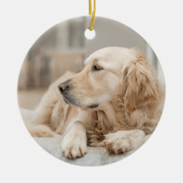 Golden Retriever Keramik Ornament