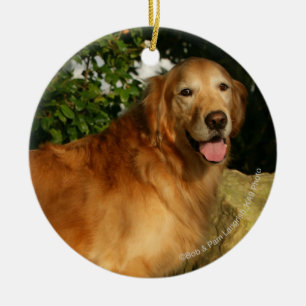 Golden retriever-Keuchen Keramikornament