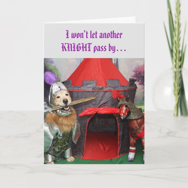 Golden Retriever Knight Danke (Vorderseite)