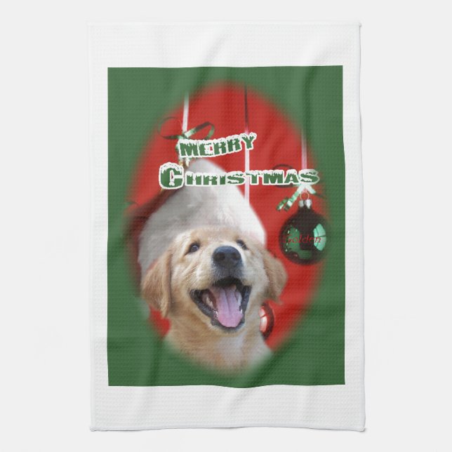 Golden Retriever Küchentuch (Vertikal)
