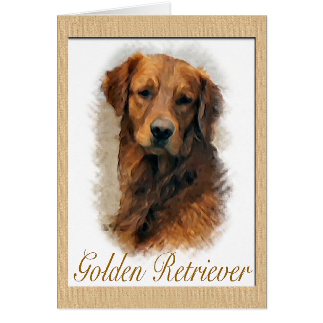 Golden Retriever Kunst Geschenke (Vorne)