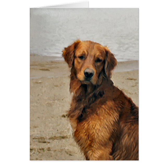 Golden Retriever Kunst Geschenke (Vorne)